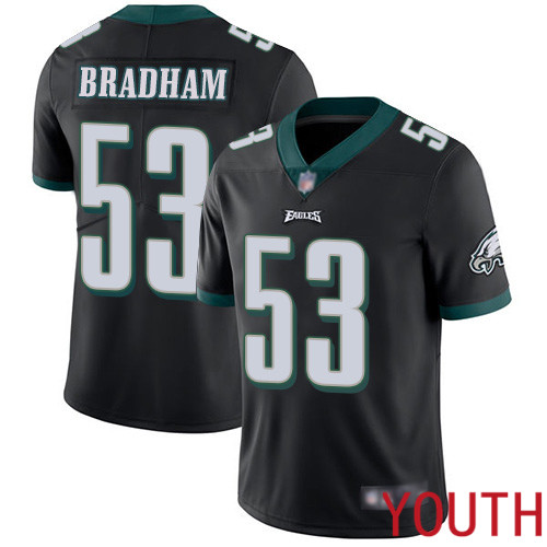 Youth Philadelphia Eagles 53 Nigel Bradham Black Alternate Vapor Untouchable NFL Jersey Limited Player Football